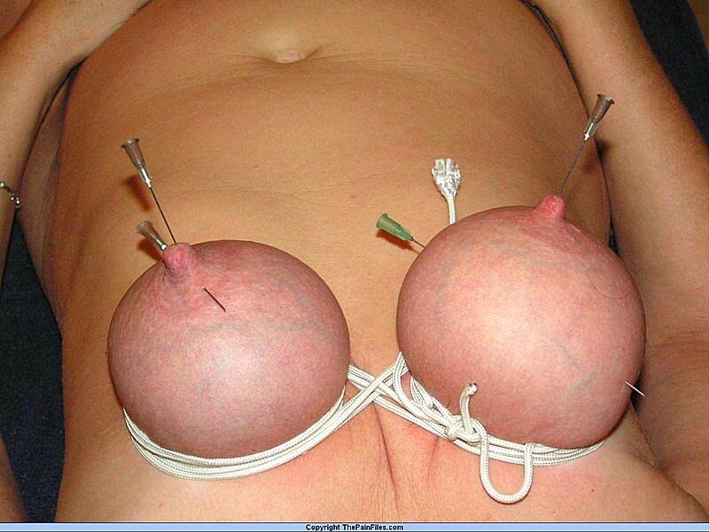 Natural Blonde Has Her Breasts And Nipples Pierced With Needles Big-Tits, Close-Up, Fetish, Mature, Nipples