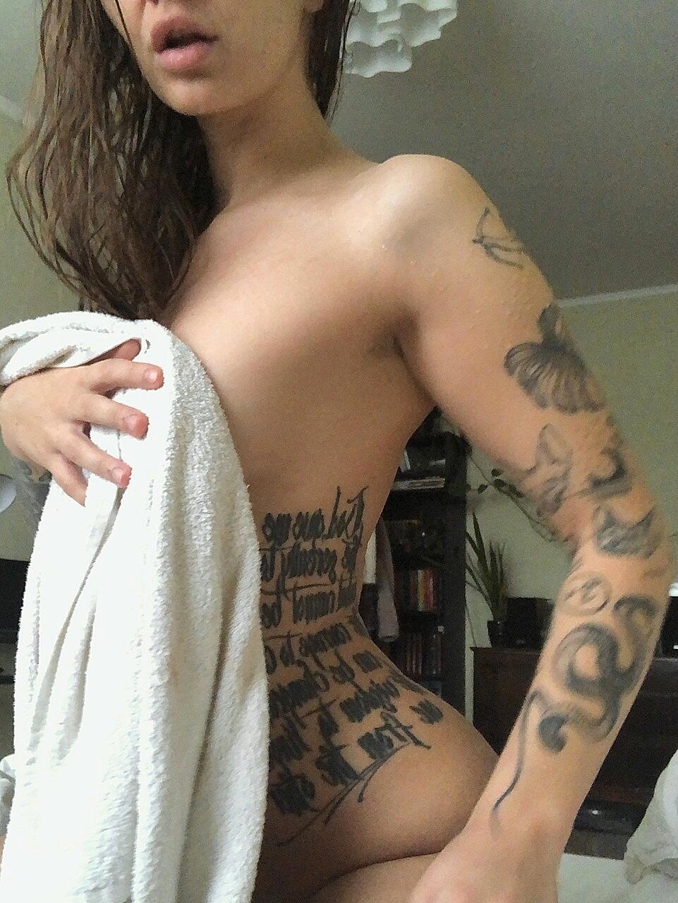 Sexy model Phoebe Miller posing seductively in her compilation