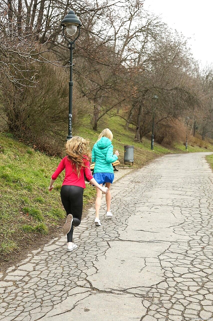 Blonde Amateurs Ellen H & Vlada B Share A Stranger's Dick In A Wild Threesome, Empera Public, Reality, Short-Hair, Skinny, Threesome