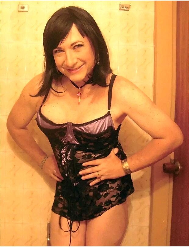 Hot Shemale Maritza Alejandra Bares Her Tits While Teasing In Black Lingerie Shemale