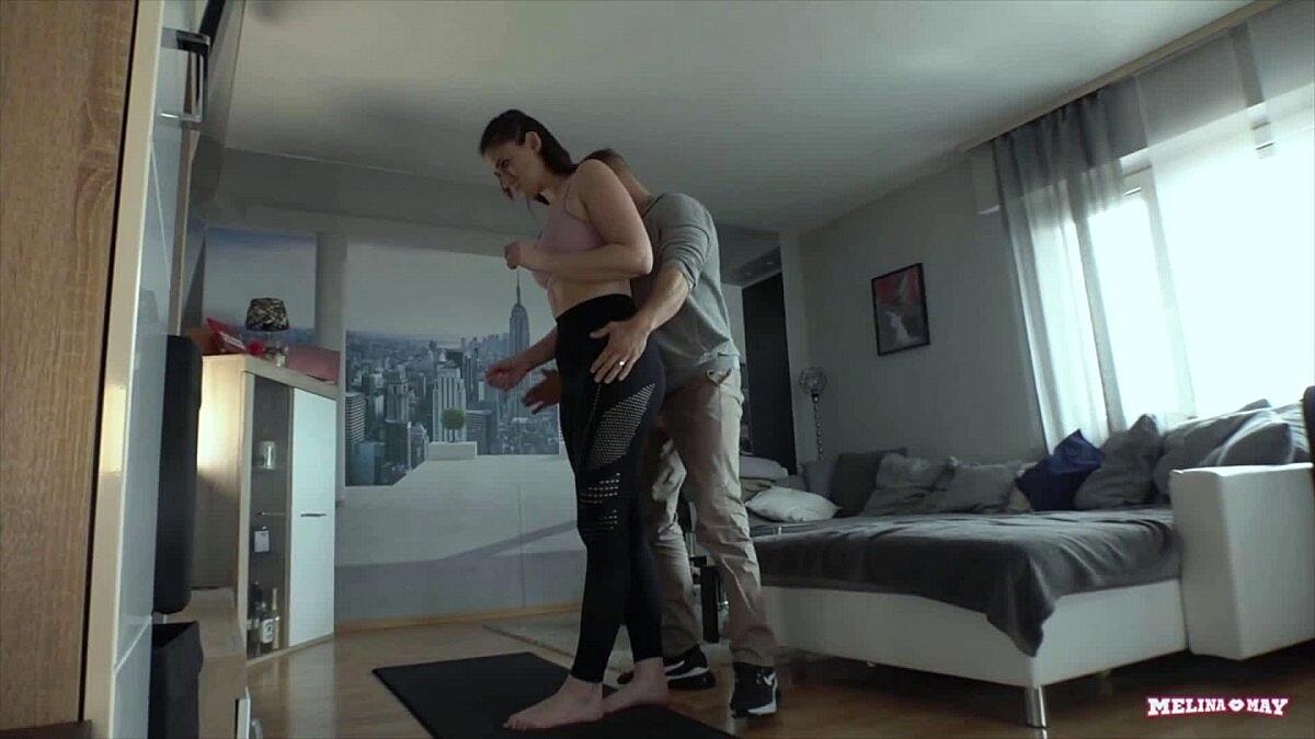 Tattooed girl engages in sexual intercourse with her yoga instructor