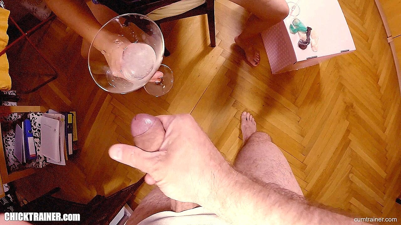 Milf With Big Tits Britney Swallows Drinking A Glass Of Cum After Blowing Cock Big-Tits, Mature, Milf, Petite, Pornstar